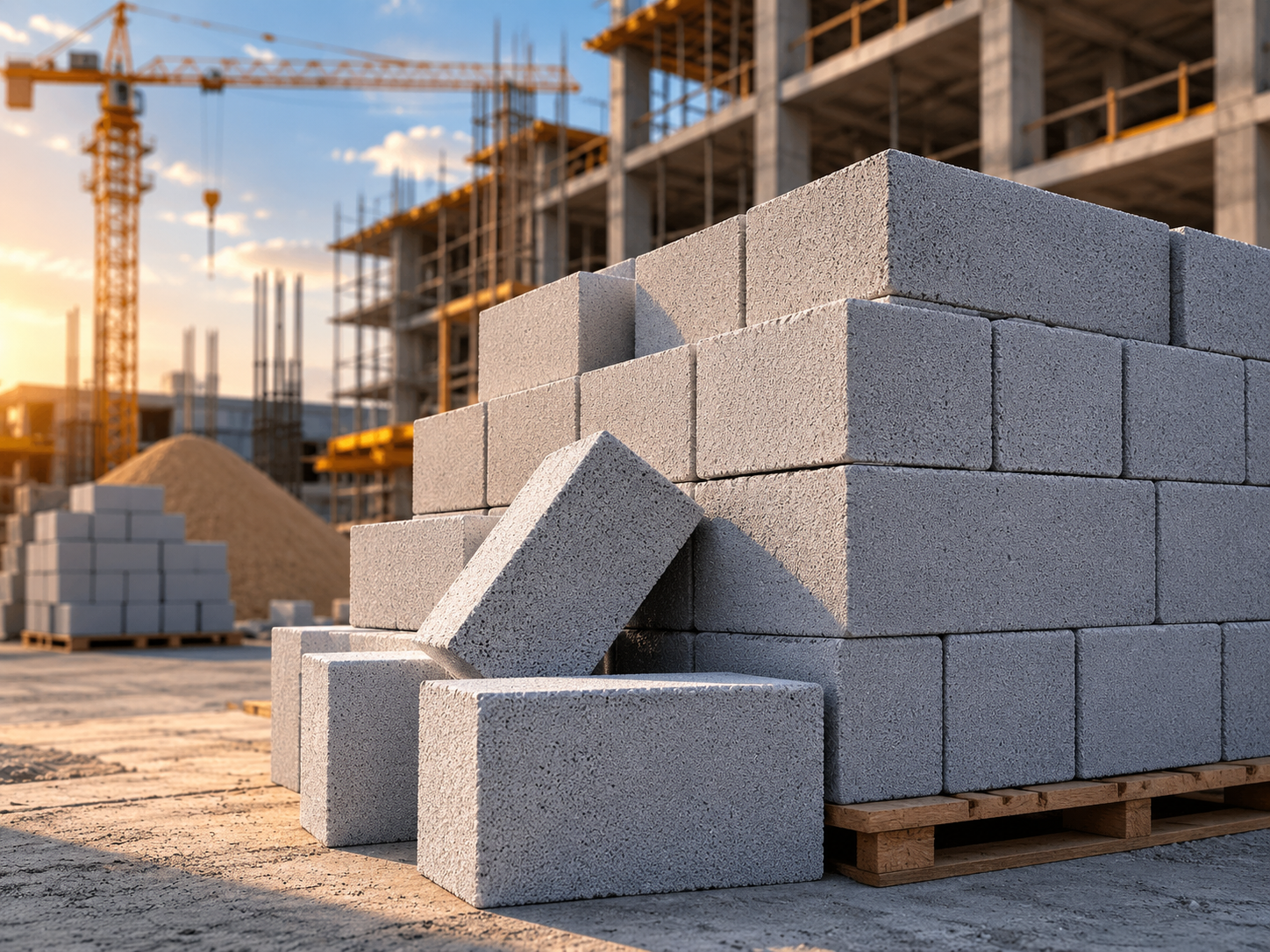 Lightweight AAC concrete blocks